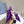 PRA HIGH-HEELED MULES VIOLET SATIN