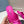PRA HIGH-HEELED MULES BRIGHT PINK SATIN