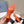 PRA POINTED-TOE MULES BRIGHT ORANGE SATIN