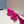 PRA SQUARE TOE MULES BRIGHT PINK SATIN