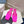 PRA SQUARE TOE MULES BRIGHT PINK SATIN