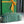 BORSA SAINT JEANNE MINI 26 IN TELA GOYARDINE VERDE E PELLE DI VITELLO
