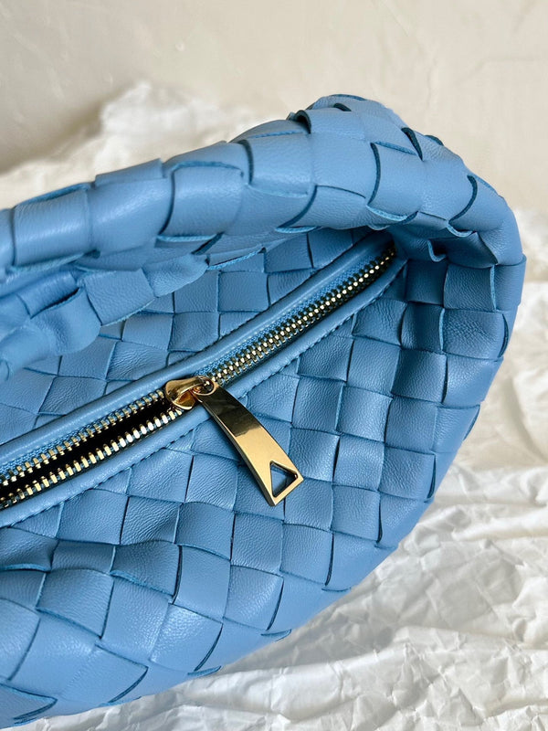 mini jodie 28 blu pelle di agnello 