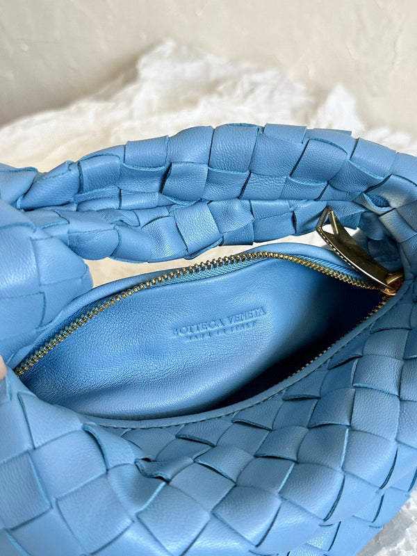 mini jodie 28 blu pelle di agnello 