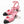 high slingbacks pink black grosgrain