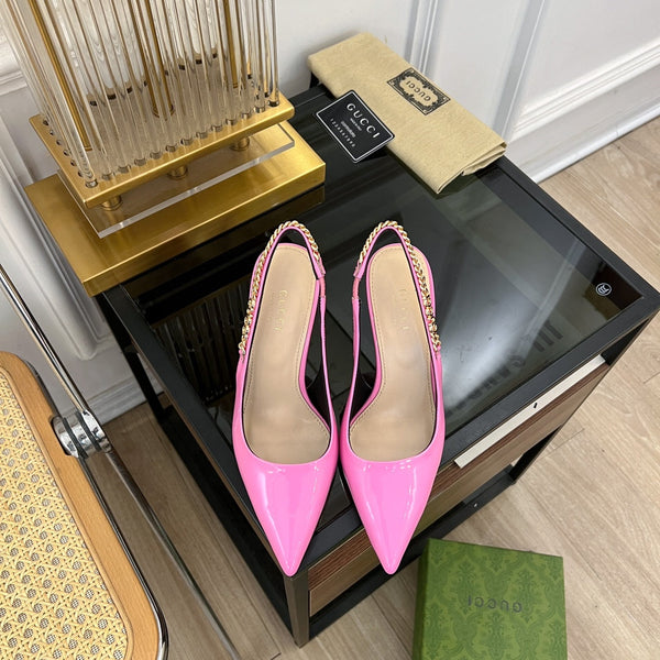 DÉCOLLETÉ GG SIGNORIA SLINGBACK IN PELLE DI AGNELLO TAFFY