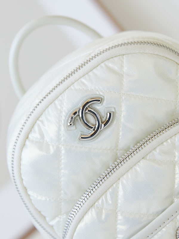 ZAINO 22 IN TESSUTO BIANCO FERRAMENTA ARGENTO 