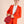 BVL Cabochon Backpack 22cm Red Cafskin GHW 188664