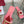 Viv Love Heart Slippers Pink Fetal Cowhide 255203