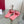 Viv Love Heart Slippers Pink Fetal Cowhide 255203