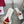 Viv Love Heart Slippers White Fetal Cowhide 255205