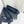 ballerina blu scuro tweed grosgrain nero