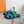 Chypre Sandal Tiffa with blue straps Leather