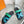 Chypre Sandal Tiffa with blue straps Leather