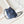 cc 22 mini backpack stitched blue denim silver hardware