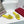 Vlogo Cut-Out Yellow Calfskin Slide Sandal