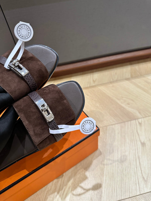 GABRIEL SANDAL CHOCOLATE SUEDE