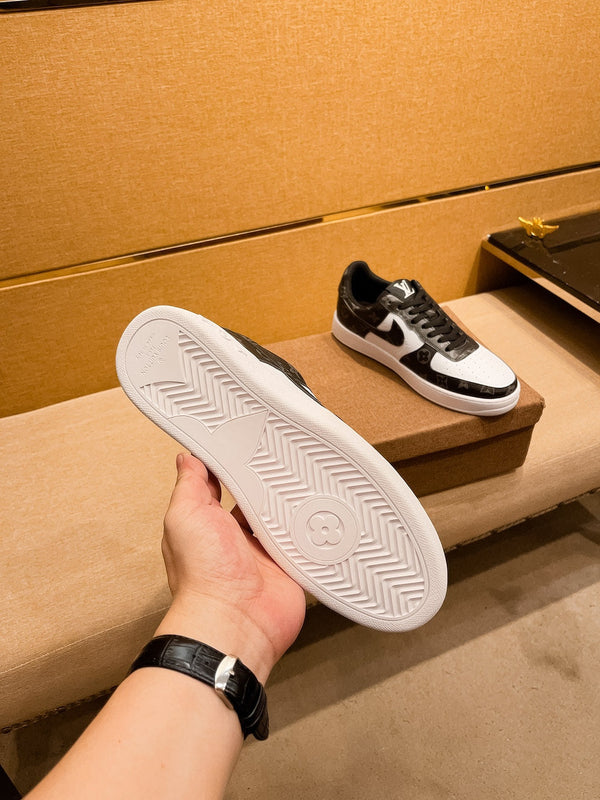 LV AIR FORCE 1 SNEAKER NERO MIX BIANCO MONOGRAMMA