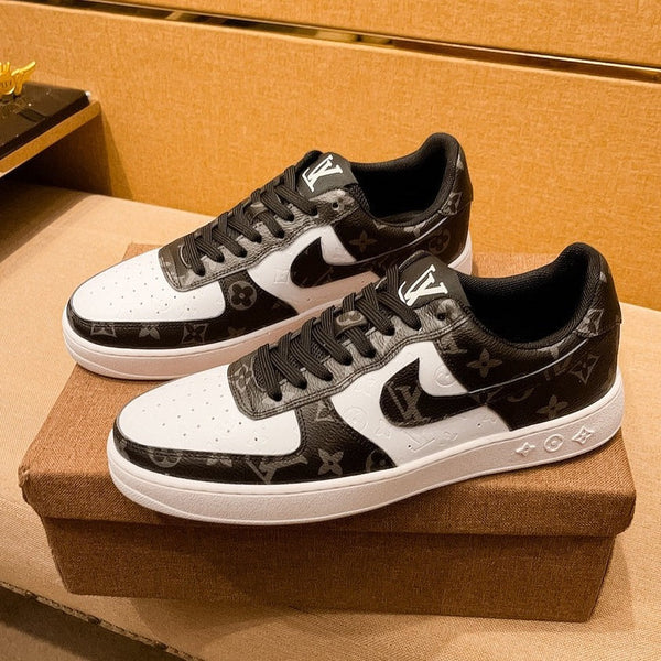 LV AIR FORCE 1 SNEAKER NERO MIX BIANCO MONOGRAMMA