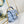 GO-14 MM 23 IN LIGHT BLUE GRAY QUILTED LAMBSKIN GOLD HARDWARE
