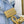 GO-14 MM 23 IN LIGHT BLUE GRAY QUILTED LAMBSKIN GOLD HARDWARE