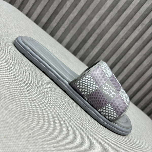 LV VENICE MULE SLIPPERS GRIGIO DAMIER