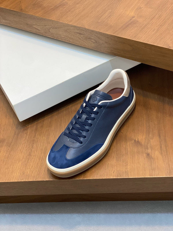 LP 360 TENNIS WALK SNEAKERS IN VITELLO MESH BLU MARINO