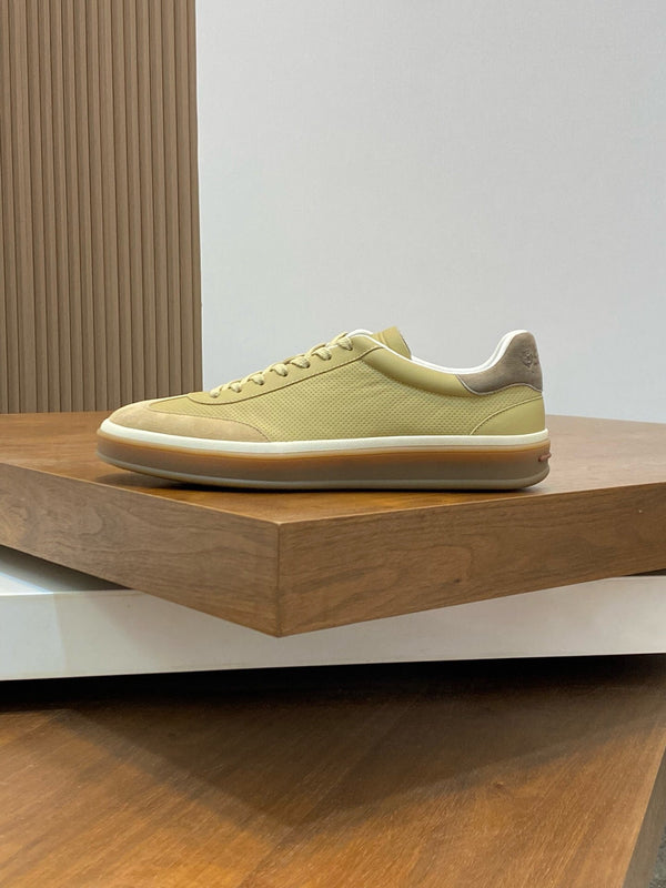 LP 360 TENNIS WALK SNEAKERS IN PELLE DI VITELLO CON RETE DI MAIS