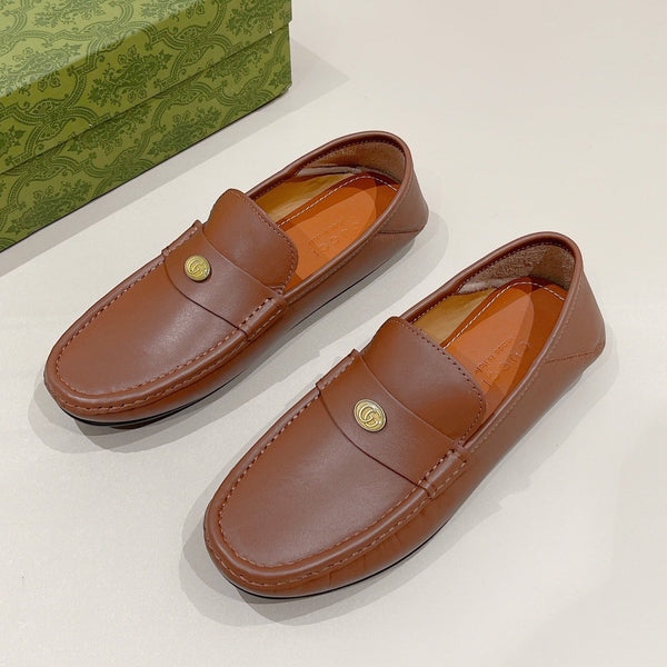 GG Men's Loafer Brown Calfskin 561756