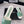 mule sandal striped green white