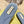 GG  Interlocking double G hollow slippers Neon Blue