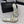 mule sandal white tweed silver metalic calfskin