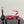 PRA TRIANGLE HEEL FLOWER MOTIF SATIN SANDALS RED