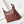 Borsa hobo 24a 32 cm in pelle di vitello bordeaux con finiture dorate