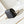 Borsa mini con patta 24a 20 cm in pelle di agnello nera con perle e finiture dorate