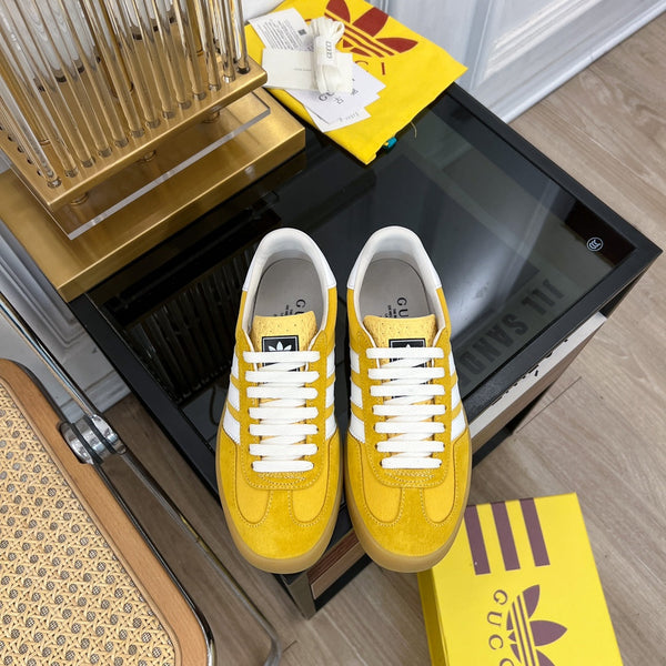 GG &amp; ADIDAS GAZELLE SNEAKER GIALLO VELLUTO
