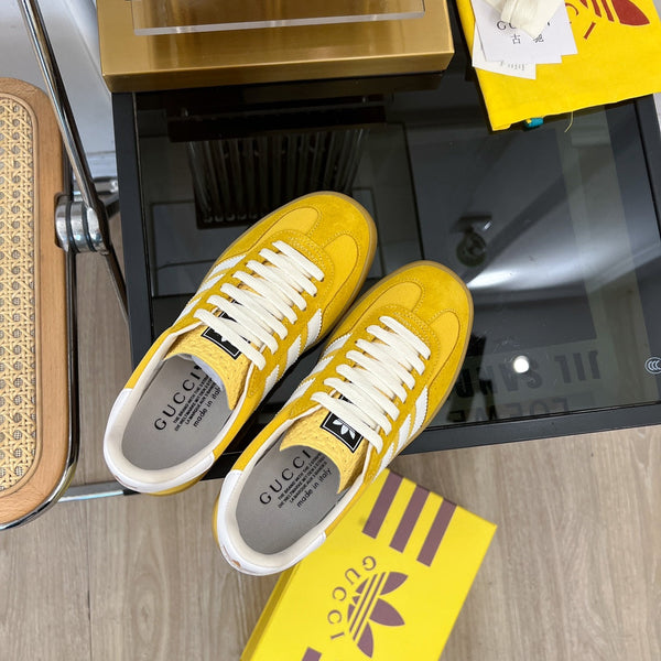 GG &amp; ADIDAS GAZELLE SNEAKER GIALLO VELLUTO