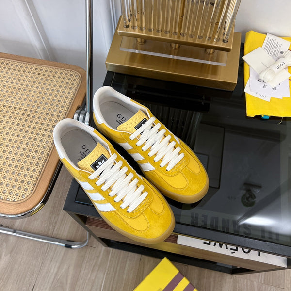 GG &amp; ADIDAS GAZELLE SNEAKER GIALLO VELLUTO
