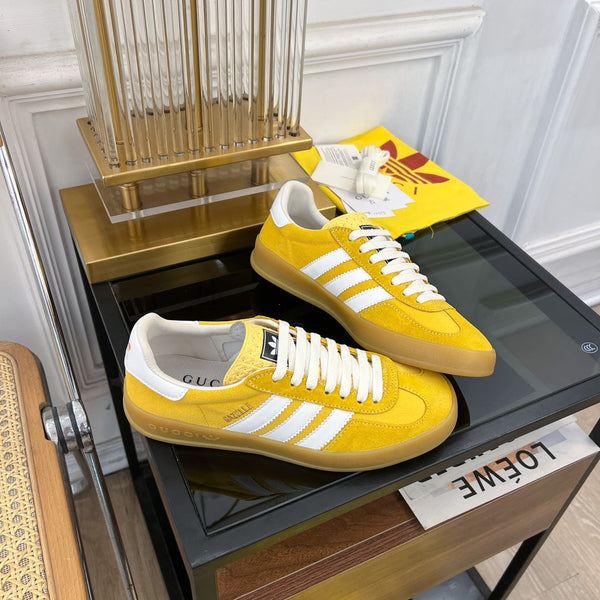 GG &amp; ADIDAS GAZELLE SNEAKER GIALLO VELLUTO