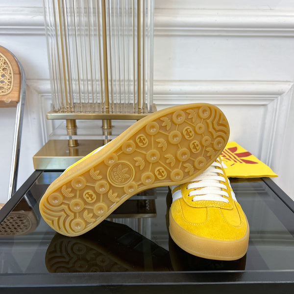 GG &amp; ADIDAS GAZELLE SNEAKER GIALLO VELLUTO