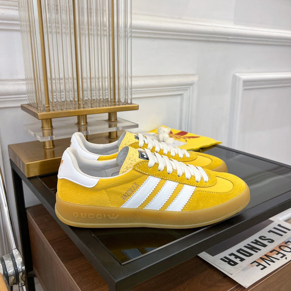 GG &amp; ADIDAS GAZELLE SNEAKER GIALLO VELLUTO