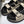 Sandalo CC Dad Beige Nero Vitello Nero Intrecciato