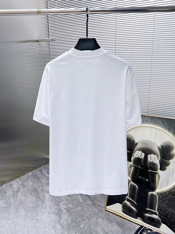 T-SHIRT LV IN COTONE BIANCO CON STAMPA TORRE EIFFEL 238804