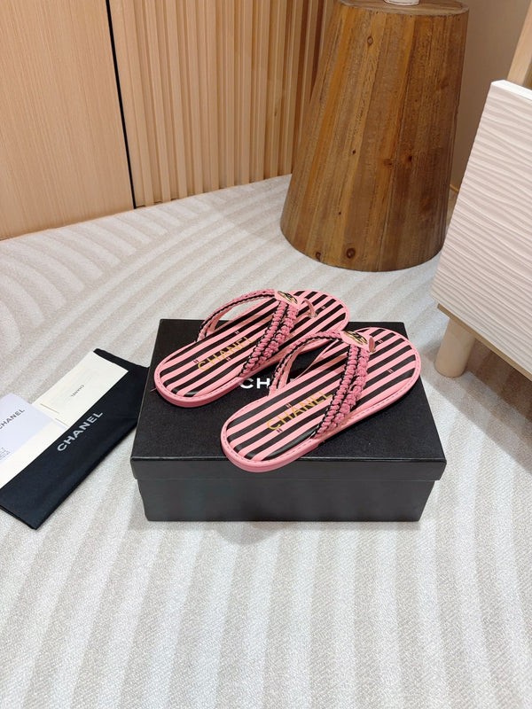 INFRADITO CC INTRECCIATO NERO MIX ROSA PELLE DI MONTONE