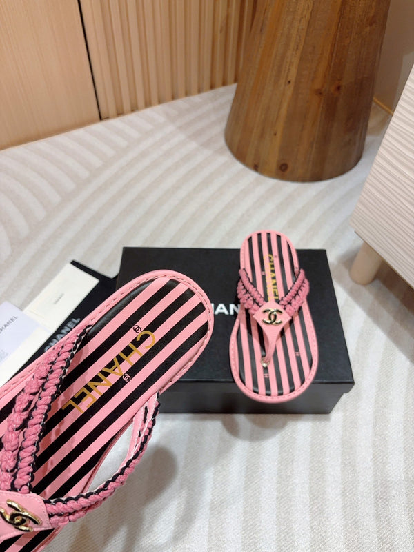 INFRADITO CC INTRECCIATO NERO MIX ROSA PELLE DI MONTONE