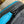 DOPP KIT 28 IN GUN METAL MONOGRAM ECLIPSE CANVAS AND TURQUOISE CALFSKIN TRIM