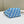 MINI ROLL BAG 15 OCEAN BLUE MIX WHITE FF JACQUARD FABRIC