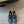 ALAIA MARY JANE SHOES IN CERULEAN BLUE ZP CUSTOM STRAW AND DENIM