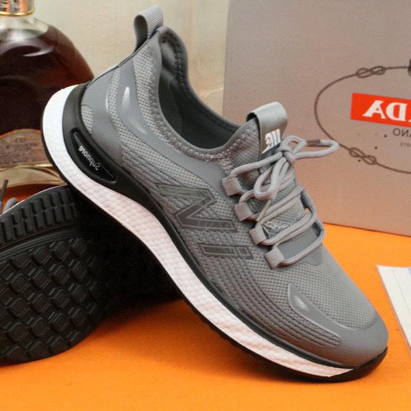 PRA SNEAKER IN LIGHT GREY BREATHABLE KNIT FABRIC