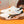 PRA SNEAKER IN WHITE CALFSKIN WITH BLACK AND YELLOW STRIPED